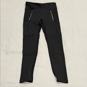 Justice Gray Girls Leggings with Zipper Pockets